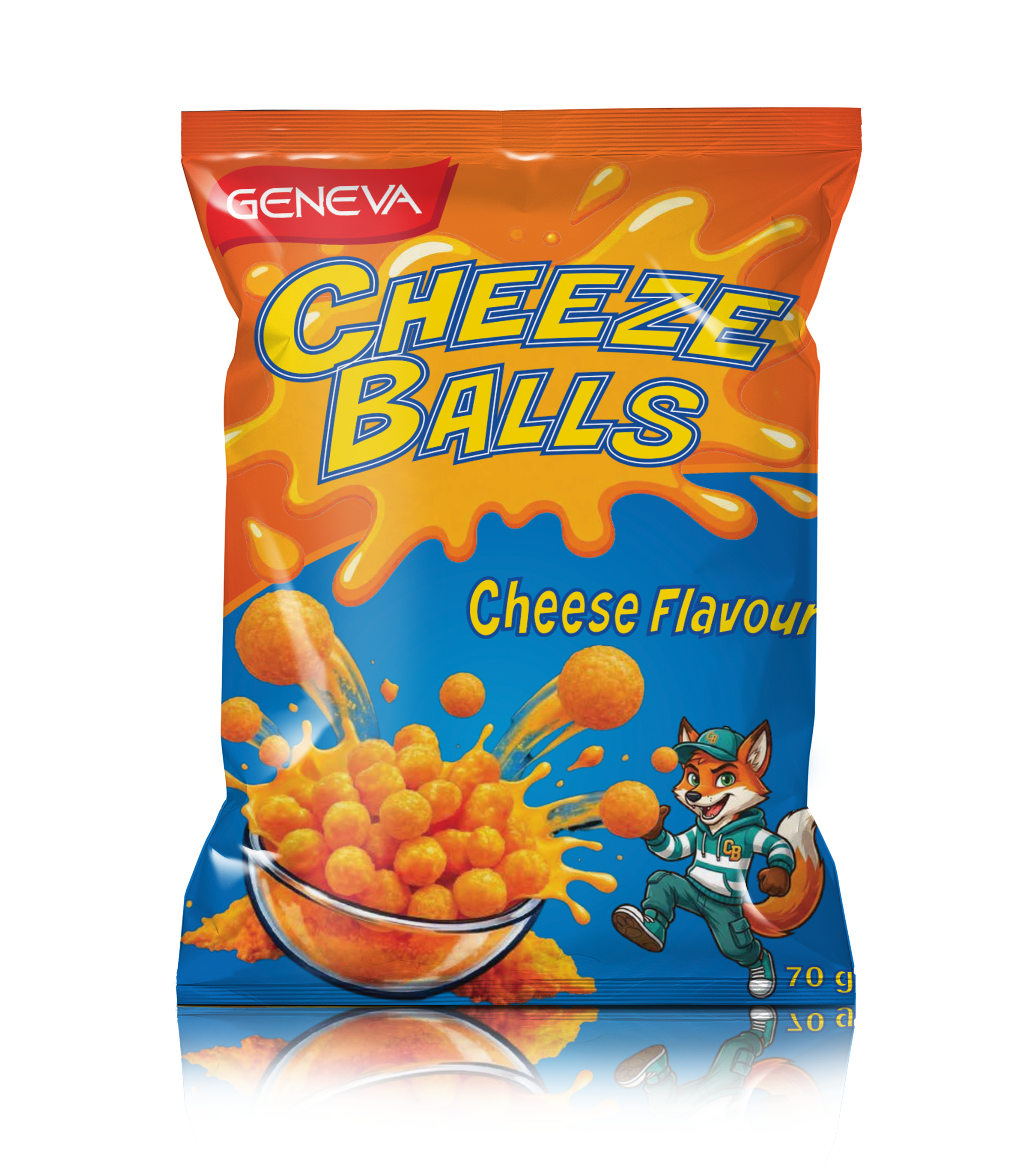 Cheeze Balls packaging design