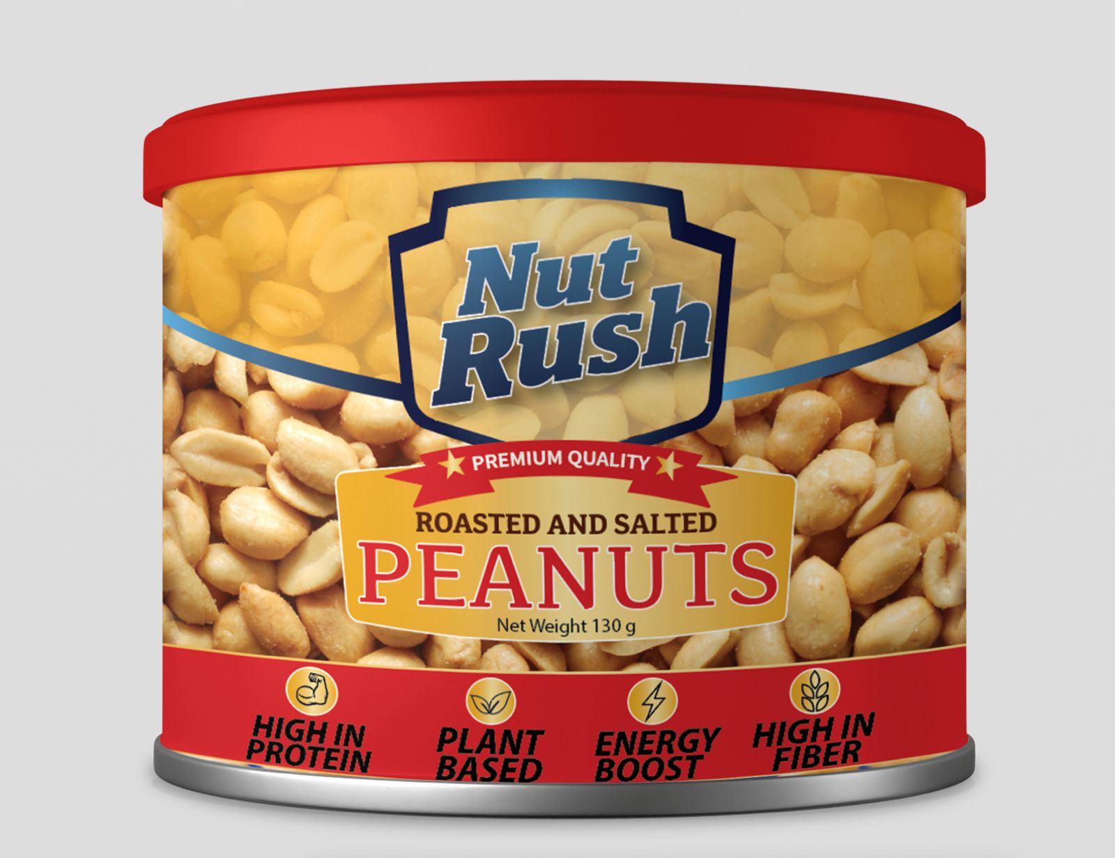 Nut Rush packaging design
